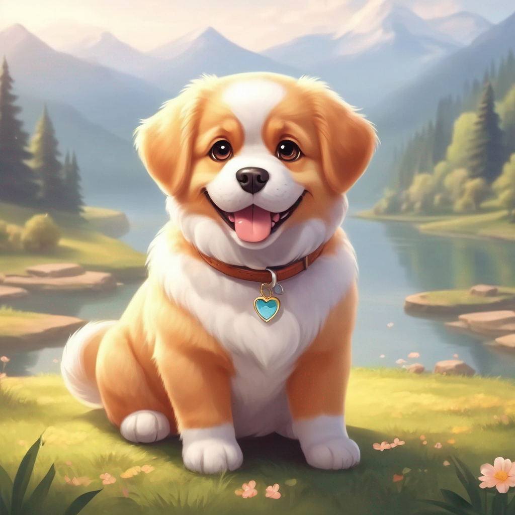 a cute dog